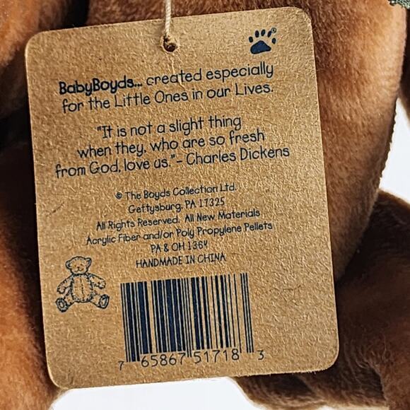 VTG 90's Boyd's Collection Stuffed Bear "Foodle McDoodle" w/ Tags & Jointed Legs - Picture 7 of 11